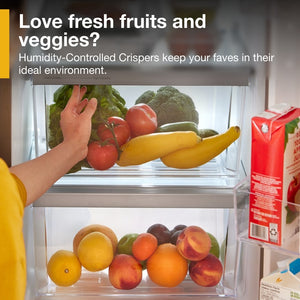 Whirlpool In-Door Can Caddy 21.4-cu ft Side-by-Side Refrigerator with Ice Maker ,Water and Ice Dispenser ( Black )