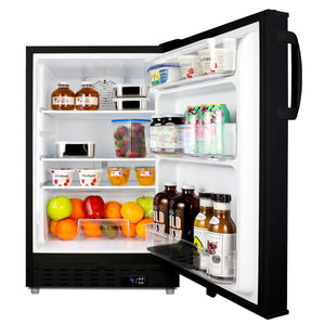 Summit Appliance 3.53-cu ft Built-In Mini Fridge ( Black )