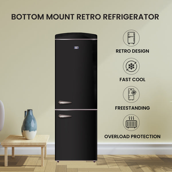 ConServ 10.7-cu ft Standard-Depth Bottom-Freezer Refrigerator Black )