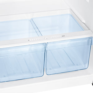 Avanti 10-cu ft Counter-Depth Top-Freezer Refrigerator ( White )