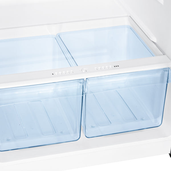 Avanti 10-cu ft Counter-Depth Top-Freezer Refrigerator ( White )