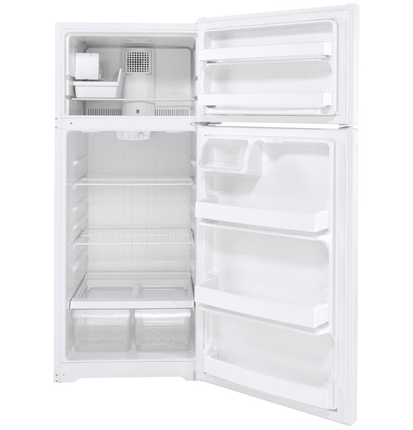 GE 17.5-cu ft Top-Freezer Refrigerator with Ice Maker ( White ) ENERGY STAR Certified