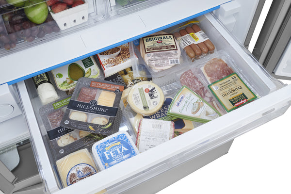 Frigidaire Standard-Depth 28.8-cu ft 3 -Door French Door Refrigerator with Ice Maker with Water Dispenser ( Smudge-Proof Stainless Steel ) ENERGY STAR Certified