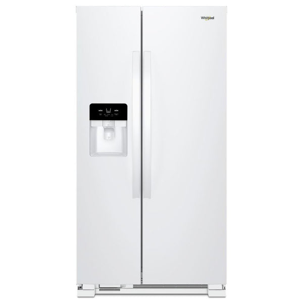 Whirlpool 24.6-cu ft Side-by-Side Refrigerator with Ice Maker ,Water and Ice Dispenser ( White ) ENERGY STAR Certified