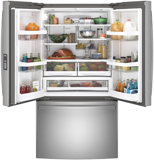 GE Standard-Depth 28.7-cu ft 3 -Door French Door Refrigerator with Ice Maker ( Stainless Steel ) ENERGY STAR Certified