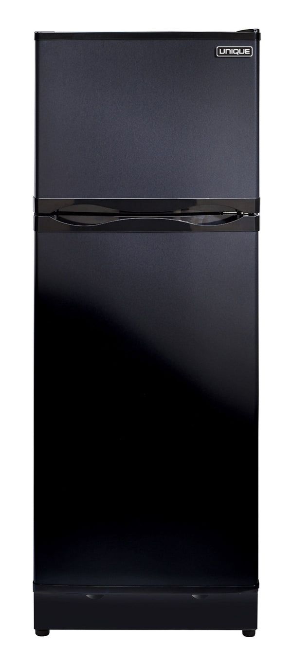 UNIQUE Off-Grid 9.7-cu ft Counter-Depth Top-Freezer Refrigerator ( Black/matte )