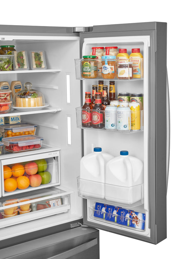 Kenmore Standard-Depth 28.6-cu ft 3 -Door French Door Refrigerator with Ice Maker with Water and Ice Dispenser ( Stainless steel ) ENERGY STAR Certified