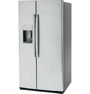 GE Profile 21.9-cu ft Counter-Depth Side-by-Side Refrigerator with Ice Maker ,Water and Ice Dispenser ( Stainless Steel )