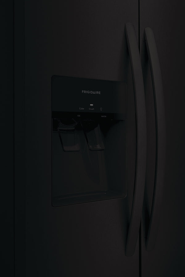 Frigidaire 22.3-cu ft Side-by-Side Refrigerator with Ice Maker ,Water and Ice Dispenser ( Black ) ENERGY STAR Certified