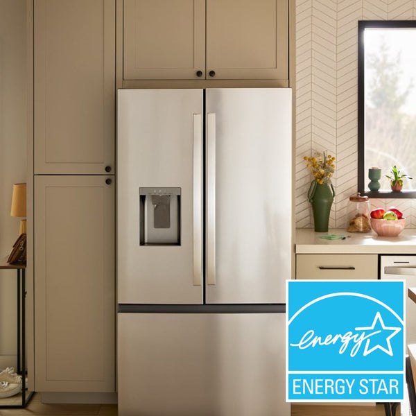 Whirlpool Standard-Depth 29.58-cu ft 3 -Door French Door Refrigerator with Ice Maker with Water and Ice Dispenser ( Fingerprint Resistant Stainless Finish ) ENERGY STAR Certified