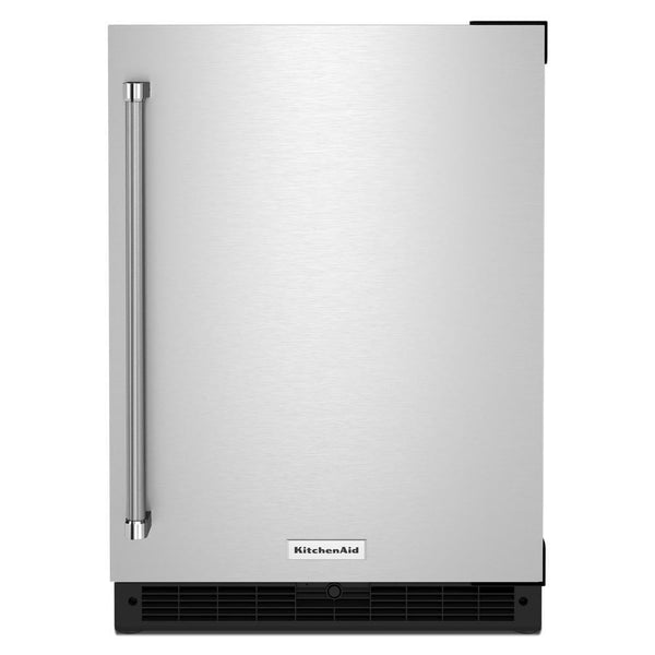 KitchenAid 5-cu ft Built-In Mini Fridge ( Black Cabinet/Stainless Door )