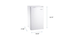 Premium Levella 3.2-cu ft Mini Fridge with Freezer ( White )