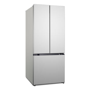 Cosmo Counter-Depth 17.5-cu ft 3 -Door French Door Refrigerator with Ice Maker ( Stainless Steel ) ENERGY STAR Certified
