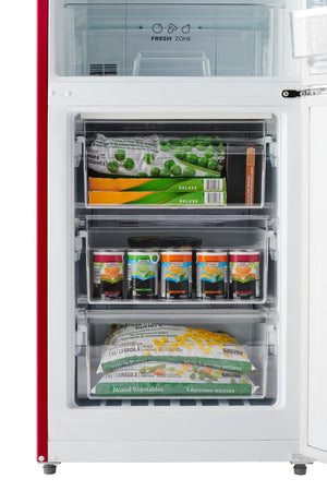 iio Retro-Mod RM1 11-cu ft Standard-Depth Bottom-Freezer Refrigerator Wine Red ) ENERGY STAR Certified