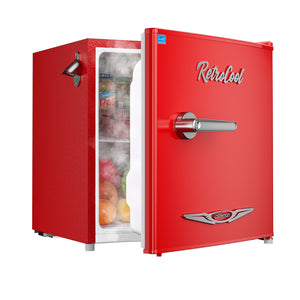 Upstreman 1.7-cu ft Retro Mini Fridge(Red)ENERGY STAR