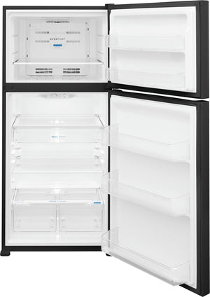 Frigidaire 20.0-cu ft Top-Freezer Refrigerator ( Black ) Garage Ready ENERGY STAR Certified
