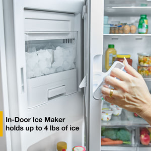 Whirlpool Standard-Depth 29.58-cu ft 3 -Door French Door Refrigerator with Ice Maker with Water and Ice Dispenser ( White ) ENERGY STAR Certified