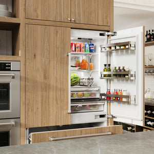 ZLINE KITCHEN & BATH Counter-Depth Built-In 19.6-cu ft 3 -Door Built-In French Door Refrigerator with Ice Maker with Water Dispenser ( Custom Panel-Ready ) ENERGY STAR Certified