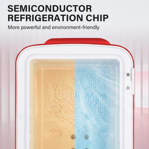 Mondawe 0.14-cu ft Mini Fridge ( Red )