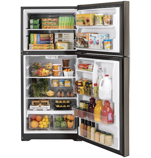 GE Garage Ready 19.1-cu ft Top-Freezer Refrigerator ( Slate ) Garage Ready
