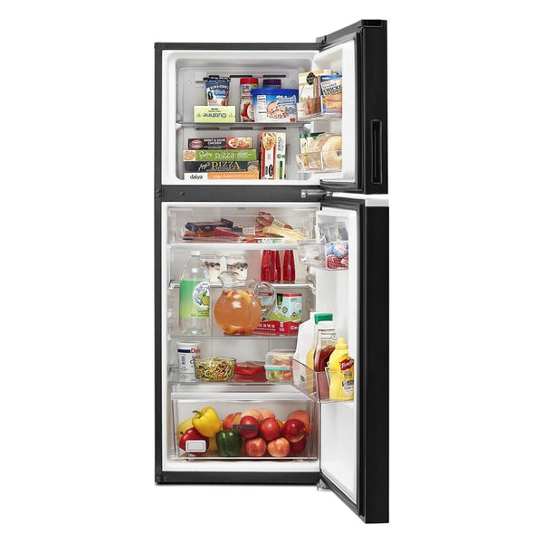 Whirlpool 11.6-cu ft Counter-Depth Top-Freezer Refrigerator ( Fingerprint Resistant Black Stainless )