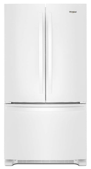 Whirlpool Counter-Depth 20-cu ft 3 -Door French Door Refrigerator with Ice Maker ( White ) ENERGY STAR Certified