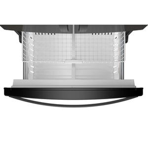 Whirlpool Standard-Depth 24.7-cu ft 3 -Door French Door Refrigerator with Ice Maker with Water and Ice Dispenser ( Black ) ENERGY STAR Certified