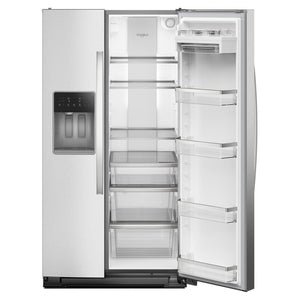 Whirlpool 28.7-cu ft Side-by-Side Refrigerator with Ice Maker ,Water and Ice Dispenser ( Fingerprint Resistant Stainless Finish )