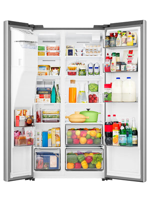 Hisense 29.1-cu ft Side-by-Side Refrigerator with Ice Maker ,Water and Ice Dispenser ( Stainless steel )