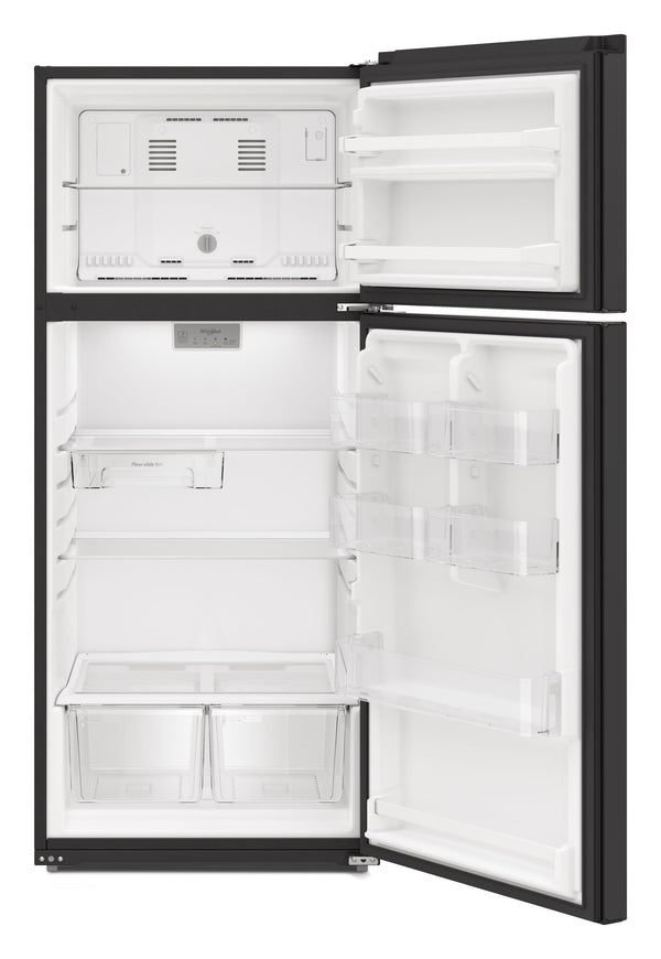 Whirlpool 16.3-cu ft Top-Freezer Refrigerator ( Black ) ENERGY STAR Certified