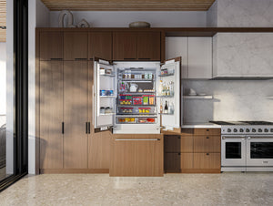 Thor Kitchen Counter-Depth 19.6-cu ft 3 -Door Built-In French Door Refrigerator with Ice Maker with Water Dispenser ( Custom panel ready ) ENERGY STAR Certified