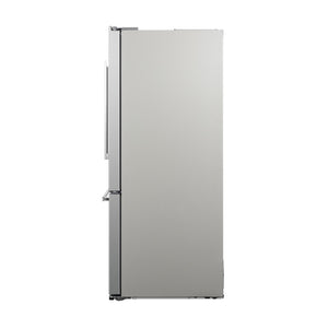 Cosmo Counter-Depth 17.5-cu ft 3 -Door French Door Refrigerator with Ice Maker ( Stainless Steel ) ENERGY STAR Certified