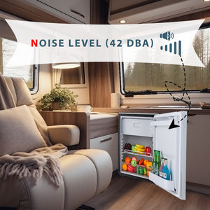 Equator Advanced Appliances 2.82-cu ft Built-In Mini Fridge with Freezer ( Silver )