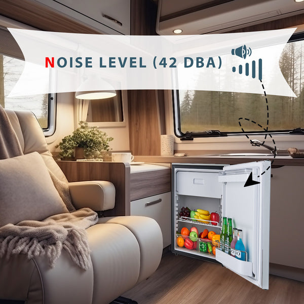 Equator Advanced Appliances 2.82-cu ft Built-In Mini Fridge with Freezer ( Silver )