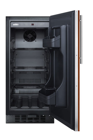 Summit Appliance 2.2-cu ft Built-In Mini Fridge ( Panel-ready door and black cabinet )