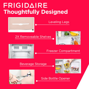Frigidaire 3.2-cu ft Mini Fridge with Freezer ( Coral )