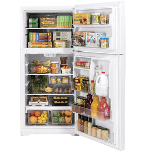 GE Garage Ready 19.1-cu ft Top-Freezer Refrigerator ( White ) Garage Ready