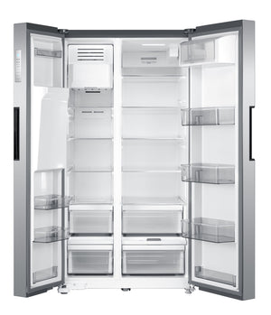 Midea 26.3-cu ft Side-by-Side Refrigerator with Ice Maker ,Water and Ice Dispenser ( Stainless steel )