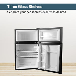 Equator Advanced Appliances 3.2-cu ft Mini Fridge with Freezer ( Black ) ENERGY STAR