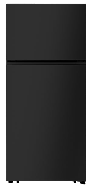 Hisense 18-cu ft Top-Freezer Refrigerator ( Black ) Garage Ready ENERGY STAR Certified