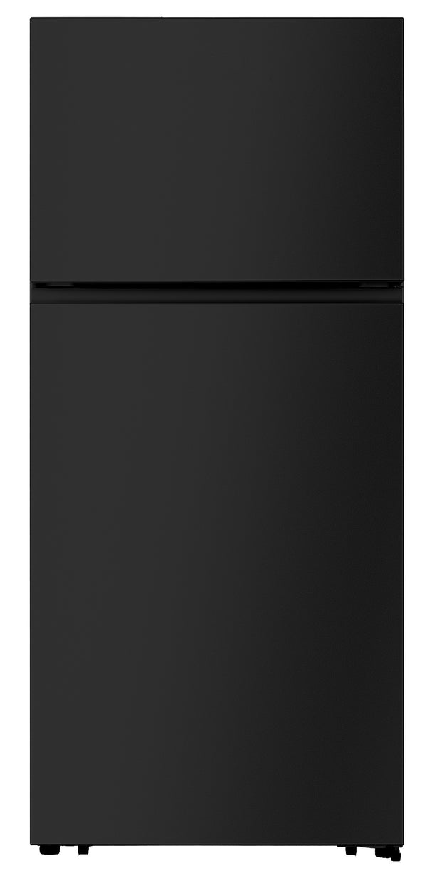 Hisense 18-cu ft Top-Freezer Refrigerator ( Black ) Garage Ready ENERGY STAR Certified