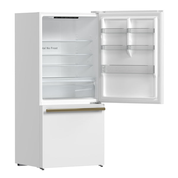FORNO Espresso 17.2-cu ft Counter-Depth Bottom-Freezer Refrigerator White ) ENERGY STAR Certified