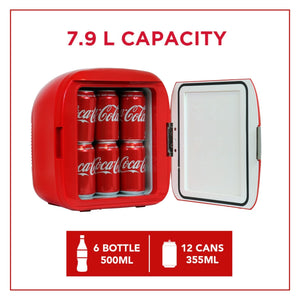 Coca-Cola Heritage 12 Can Portable 7.9L Cooler/Warmer 0.27-cu ft ( Red, Silver )