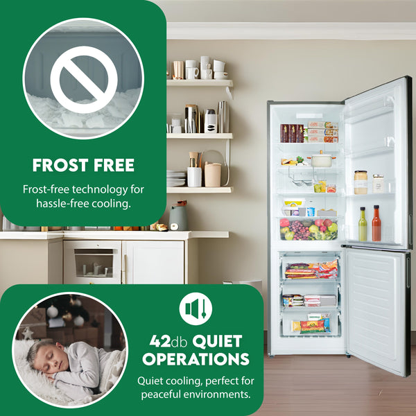 Equator Advanced Appliances 10.8-cu ft Standard-Depth Bottom-Freezer Refrigerator Stainless Steel ) Garage Ready ENERGY STAR Certified