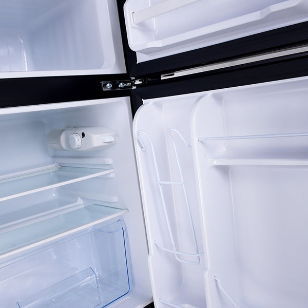 GZMR 3.2 cu ft Compact Stainless Steel Refrigerator 3.2-cu ft with Freezer ( Gray )