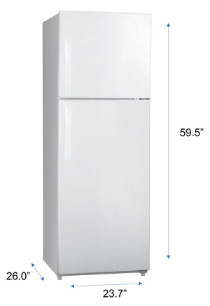 Premium Levella 10.0-cu ft Counter-Depth Top-Freezer Refrigerator ( White )