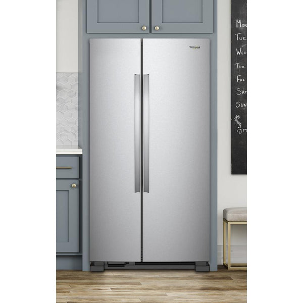 Whirlpool 25.1-cu ft Side-by-Side Refrigerator ( Stainless Steel )