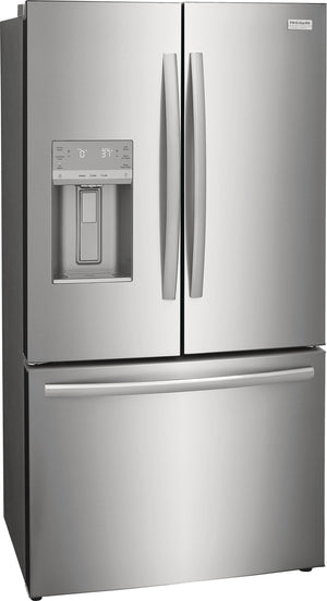 Frigidaire Gallery Counter-Depth 22.6-cu ft 3 -Door French Door Refrigerator with Dual Ice Maker with Water and Ice Dispenser ( Fingerprint Resistant Stainless Steel ) ENERGY STAR Certified