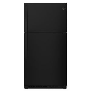 Whirlpool 20.5-cu ft Top-Freezer Refrigerator ( Black )
