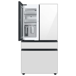 Samsung Bespoke 22.8-cu ft 4-Door Counter-Depth Refrigerator with Beverage Center (4 Panels Sold Seperately)